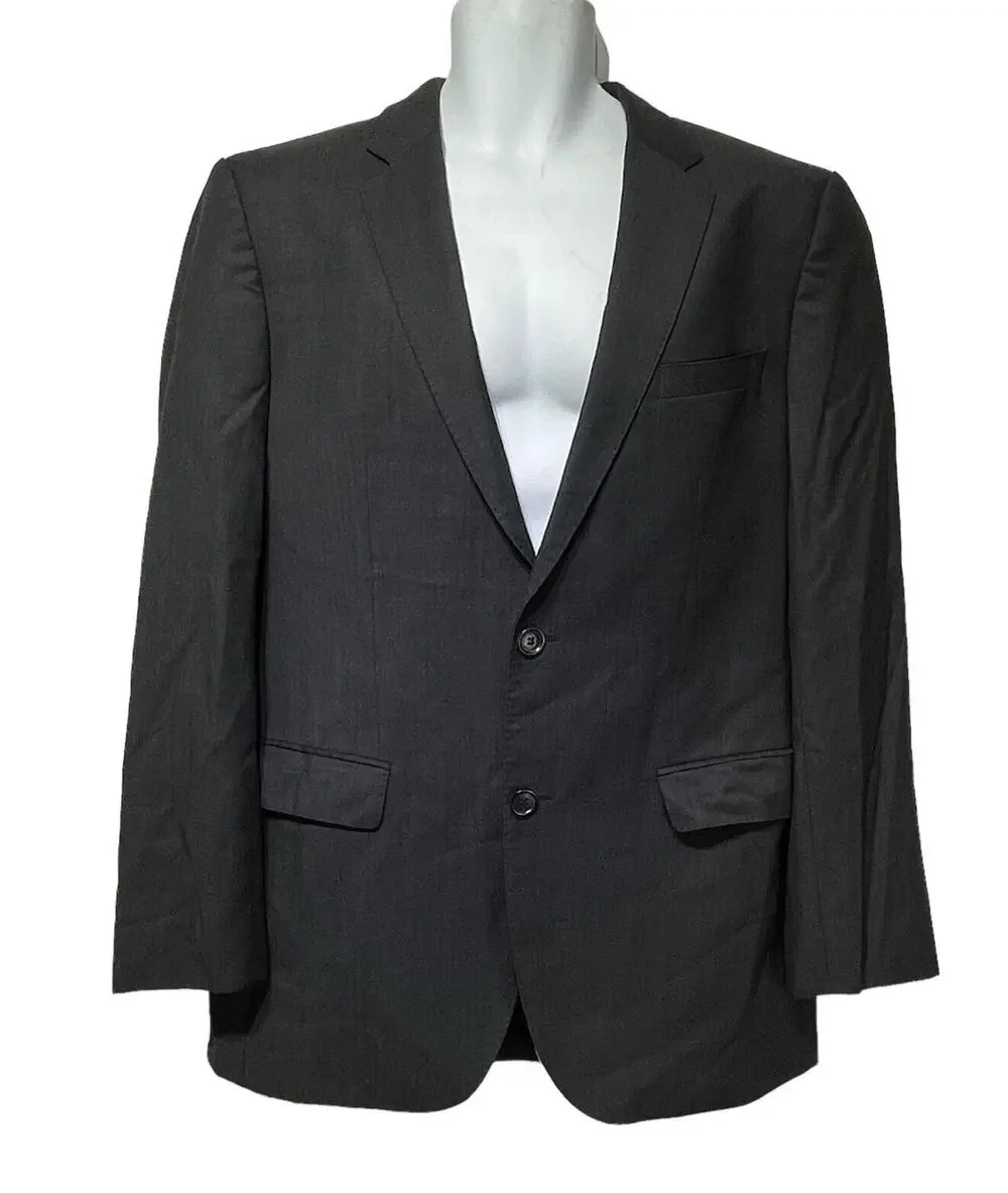 Hugo Boss The Jam75 / Sharp3 Dark Gray Sport Coat Blazer 2 Button 40 L